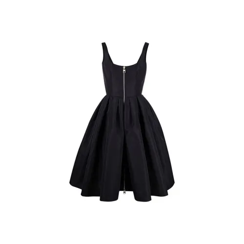 Alexander McQueen Черное Женское Платье без Рукавов