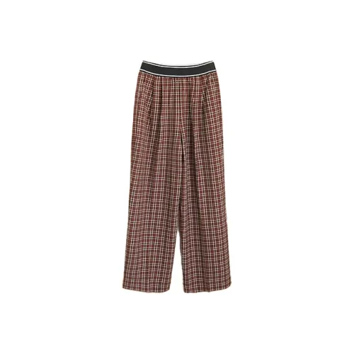 RUBIN Повседневные брюки Женские Красный Коричневый