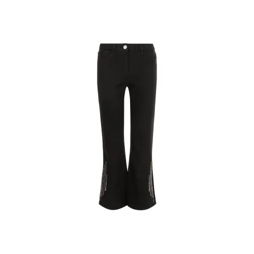 3X1 Расклешенные штаны джинсы женские черный