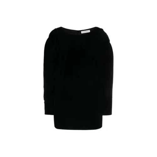 Nina Ricci Длинное платье с длинными рукавами женское черное