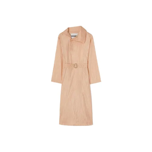JIL SANDER Светло-розовый Женские Длинные Платья с Рукавами