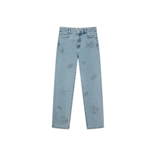 Teenie Weenie Средне-голубые Женские Джинсы