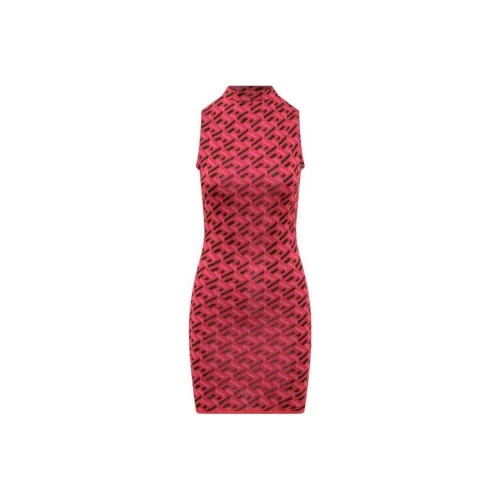 VERSACE SS22 Без рукавов Платье Женское Красное