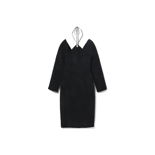 WE11DONE Длинное платье с длинными рукавами женское