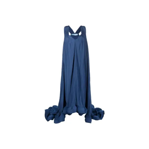 Lanvin Синие Женские Платья без рукавов