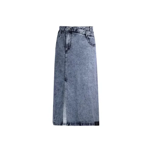 THE SEA LIFE Моранди Совместное Название Деним Длинный Юбка Женские