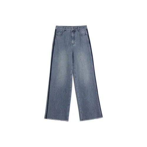 ELLE Лето Новинка Джинсы Женские Джинсовый синий