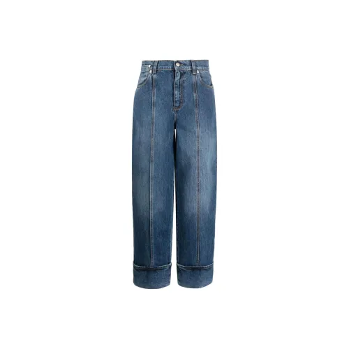 Alexander McQueen Синие Женские Джинсы
