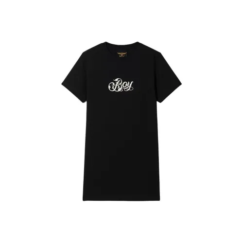 Boy London Короткий рукав Платье Женское Черное