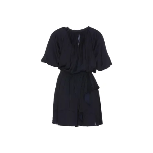 Zadig Voltaire Короткий рукав Платье Женское Синее
