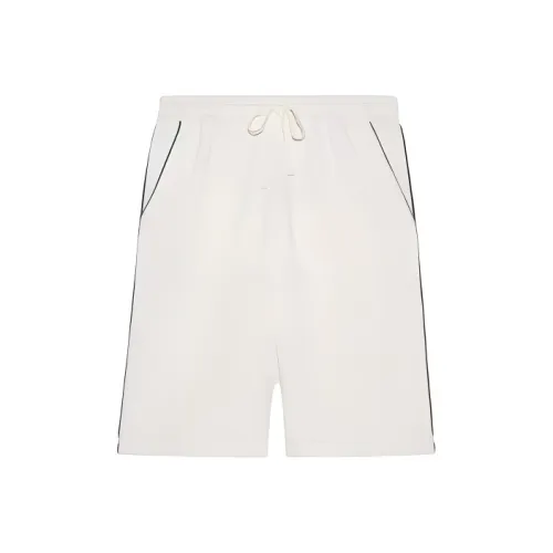 GUCCI Повседневные шорты Мужские Айвори Белый