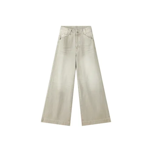 THE SEA LIFE SS24 Джинсы Женские Светлый хаки