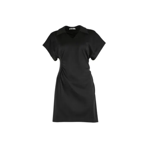 JORYAweekend Black Женские Короткие Платья с Рукавами