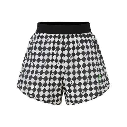 MO&CO Черно-белая шахматка Женские Повседневные шорты