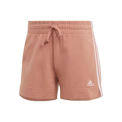 Adidas Essential Повседневные шорты Женские Глиняного цвета с слоем