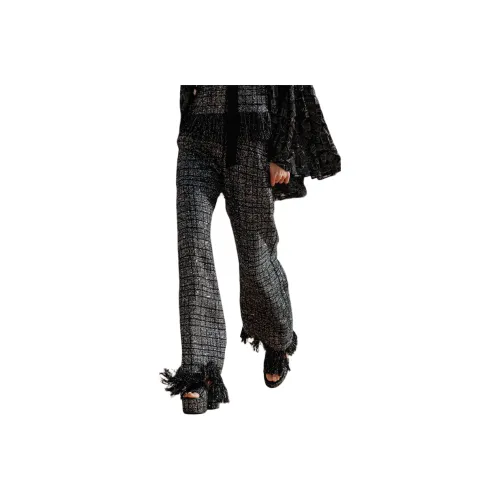 CHANEL SS25 Повседневные брюки Женские Черный