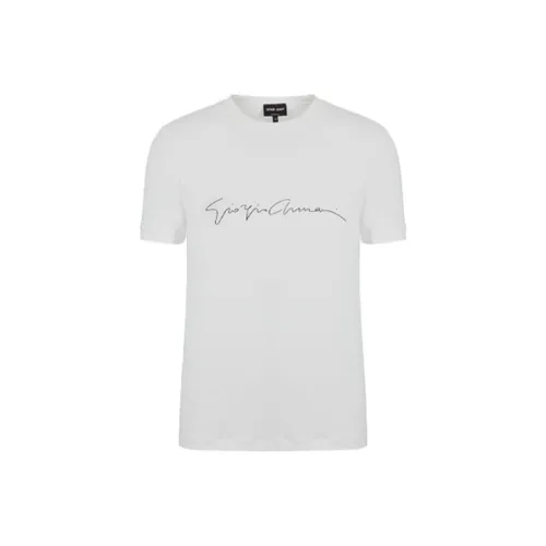 GIORGIO ARMANI Белая Мужская T-Рубашка