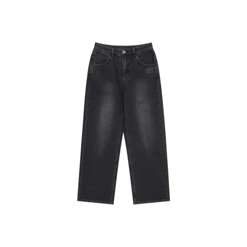 Mlb Base Logo New York Yankees Basic Collection SS25 Джинсы Женские Черный