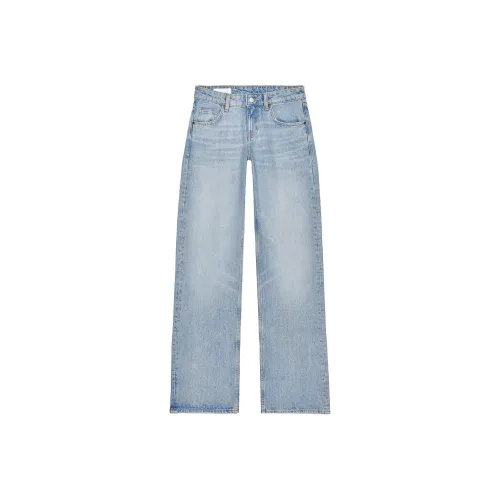 ZARA Trf Светло-синие Женские Джинсы