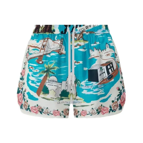 AMIRI Синие Женские Повседневные Шорты