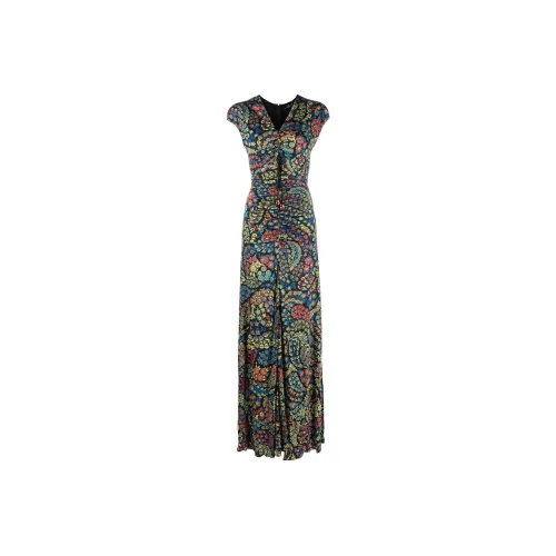 ETRO Многоцветные Женские Короткие Платья с Рукавами
