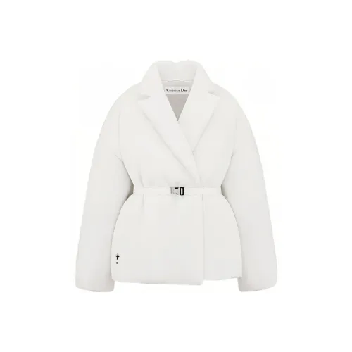 DIOR Хлопковый пуховик Женский Белый