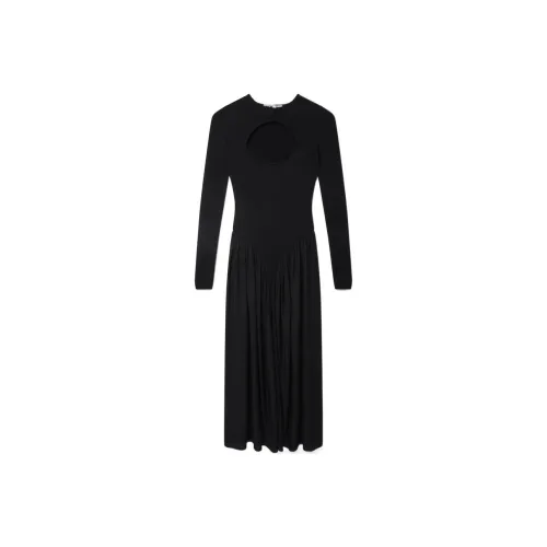 STELLA MCCARTNEY Black Женские Длинные Платья с Рукавами