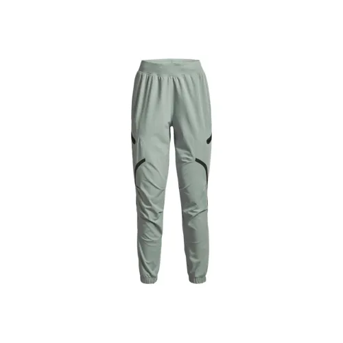 Under Armour Зеленые Женские Вязаные Тренировочные Брюки