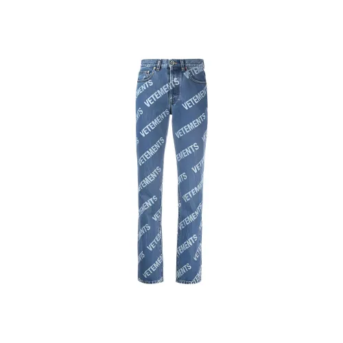 Vetements Синие Женские Джинсы
