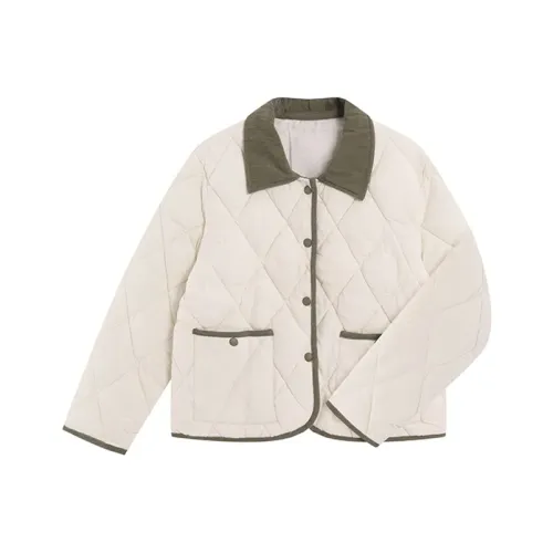 BIFH Хлопковый пуховик женский цвет экрю