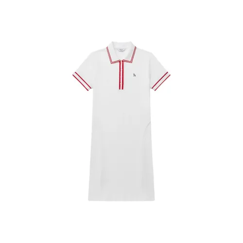 HAZZYS Короткий рукав Платье Женское Белое