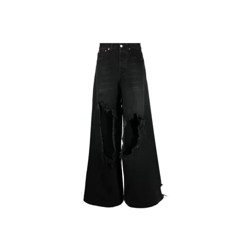 Vetements Черные Женские Джинсы