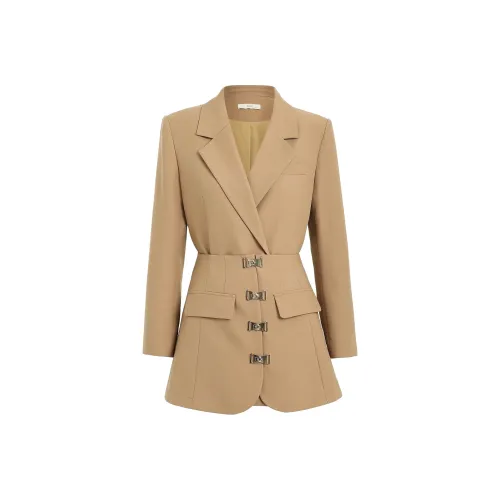 AUI Бизнес-костюм женский цвет хаки