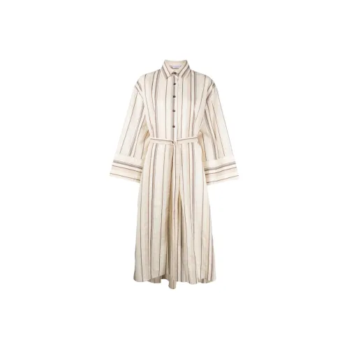 Brunello Cucinelli Бежевые Женские Длинные Платья с Рукавами