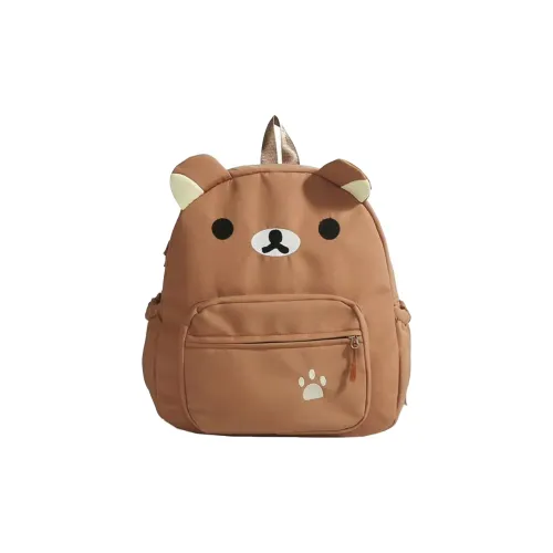 Parker Bear Нейлоновый рюкзак Women's White Темно-коричневый