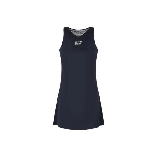 EMPORIO ARMANI EA7 Без рукавов Платье Женское Морской синий
