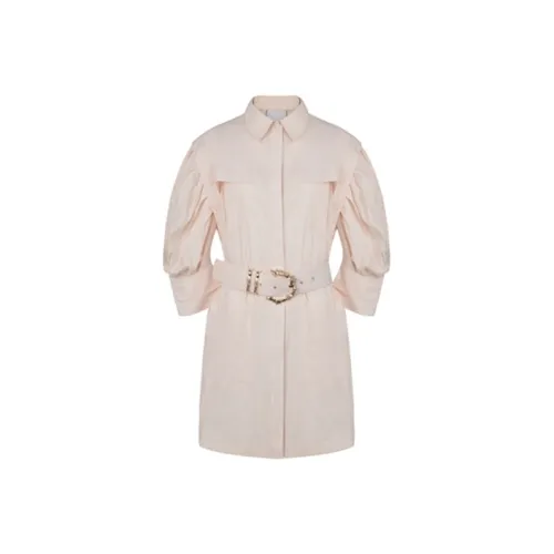 ACLER Розовый Женские Длинные Платья с Рукавами