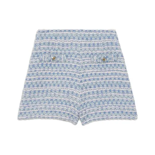 SANDRO Синие Женские Повседневные Шорты