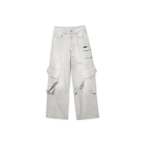 ABLE JEANS Женские джинсы голубино-серого цвета