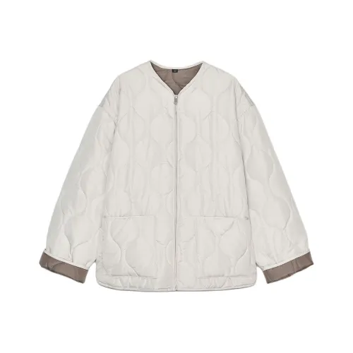 ZARA Белые Женские Объёмные Куртки (Пуфы)