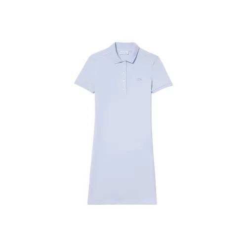LACOSTE Феникс Синий Женские Короткие Платья с Рукавами