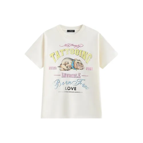 Ed Hardy Айвори Мужские T-Рубашки