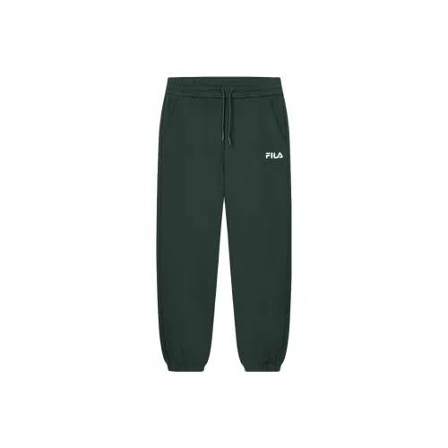 FILA Вязаные тренировочные брюки женские Xiufeng зеленые