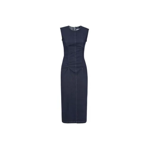 SportMax Blue Женские Платья без рукавов