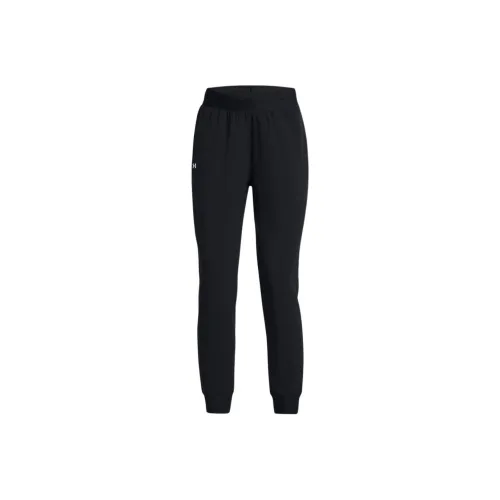 Under Armour UA ArmourSport HIGH RISE Woven Pants Вязаные Тренировочные Брюки Женские Черные