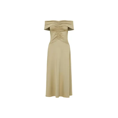 ARITZIA Musette Платье Короткое с короткими рукавами Женское Платье из прутьев ивы Коричневый Прутья ивы Коричневый