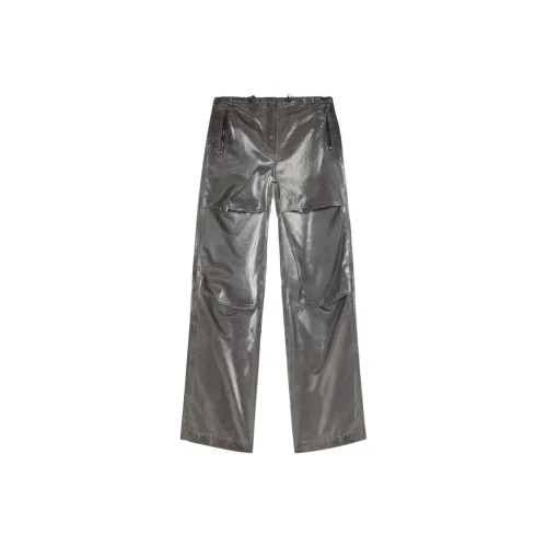 DIESEL Серые Женские Повседневные Брюки