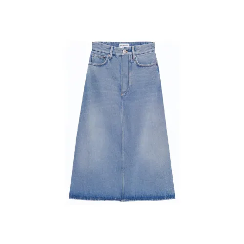Balenciaga Denim Long Skirt Women's Blue Баленсиага Деним Длинная Юбка Женская Синяя