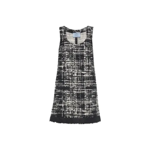 PRADA SS22 Без рукавов Платье Женское Айвори