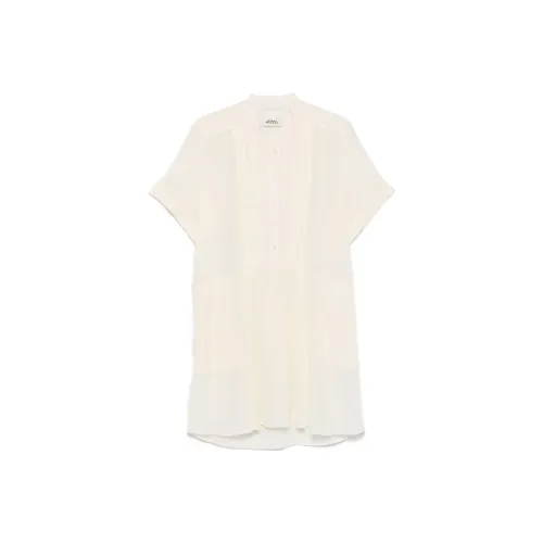 ISABEL MARANT Светло-бежевый Женские Короткие Платья с Рукавами